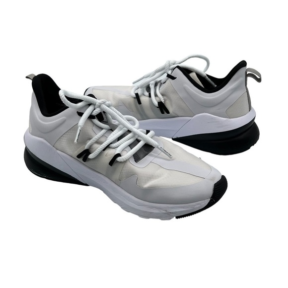 Fabletics White Black Palms Performance Sneakers Size 8 Women's - Picture 1 of 8